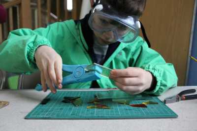 Children's glass fusing workshops at The Stained Glass Museum (c) Stained Glass Museum